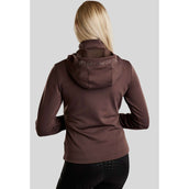 Montar Felpa con cappuccio e zip MoEmilia Black Peony