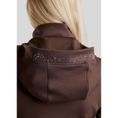 Montar Felpa con cappuccio e zip MoEmilia Black Peony