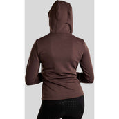 Montar Felpa con cappuccio e zip MoEmilia Black Peony