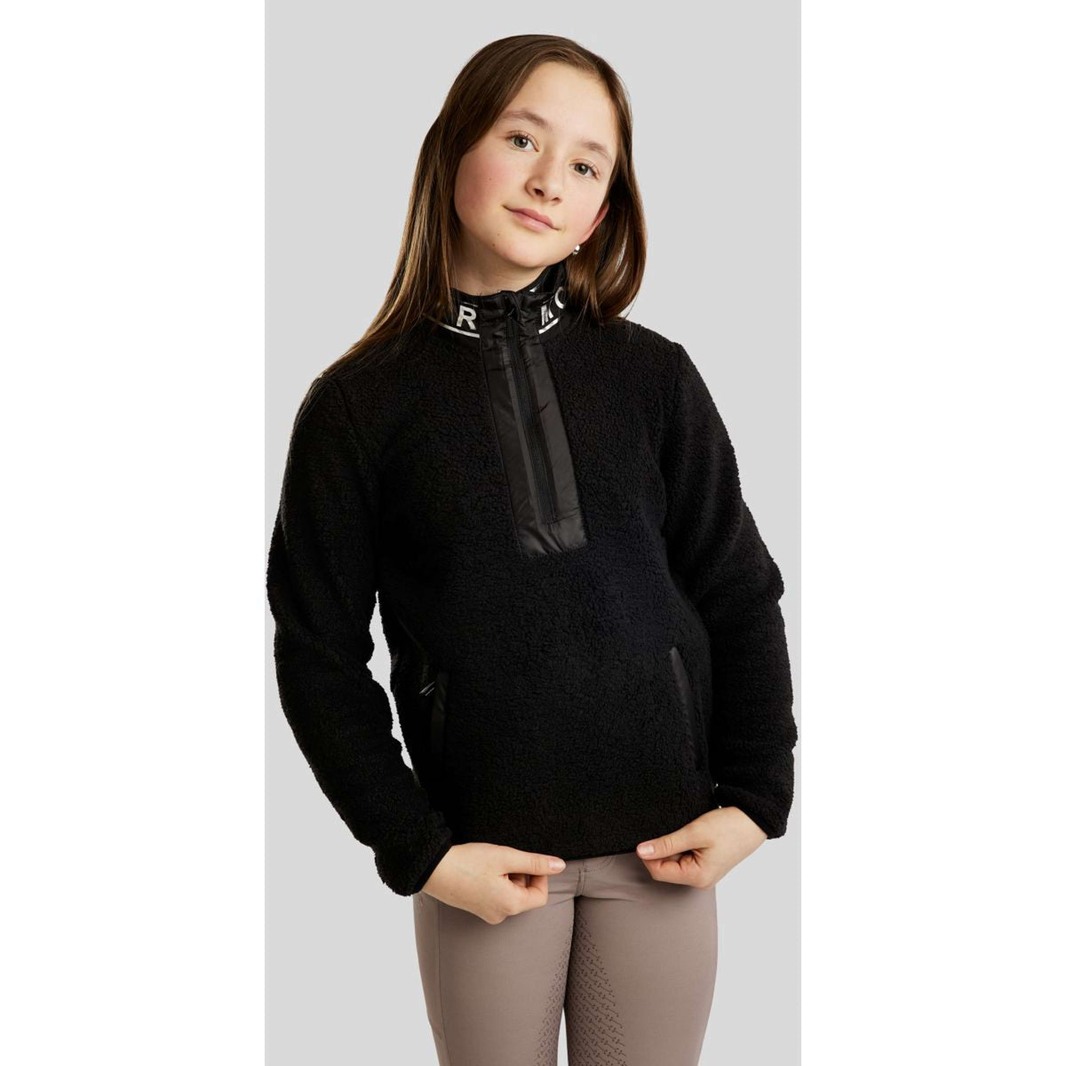 Montar Felpa con cappuccio e zip MoSille Nero