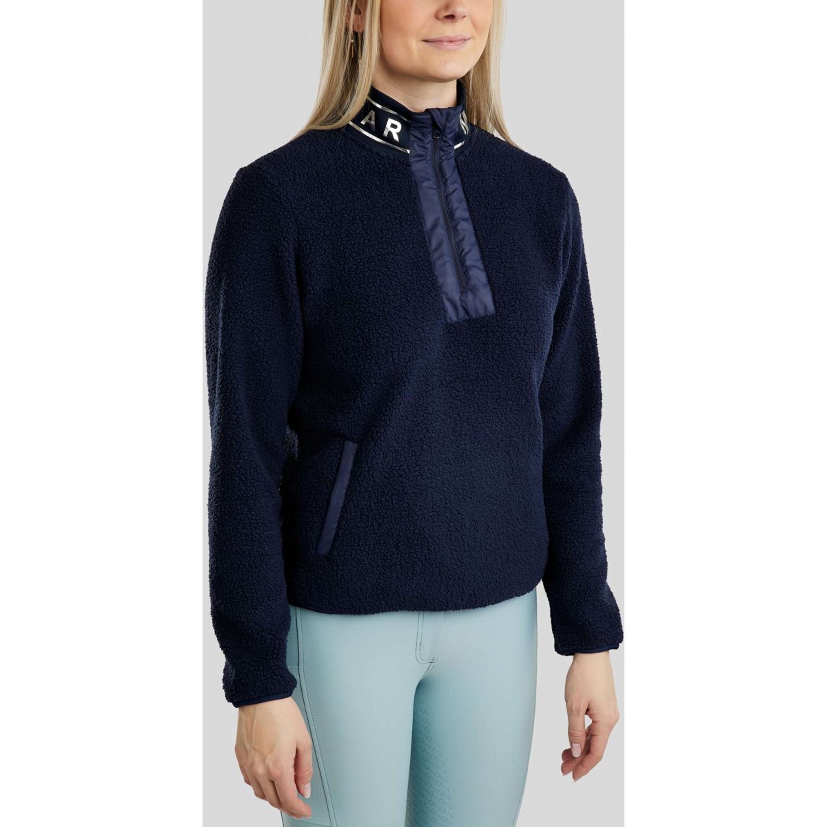 Montar Felpa con cappuccio e zip MoSille Navy Montar Felpa con cappuccio e zip MoSille Navy