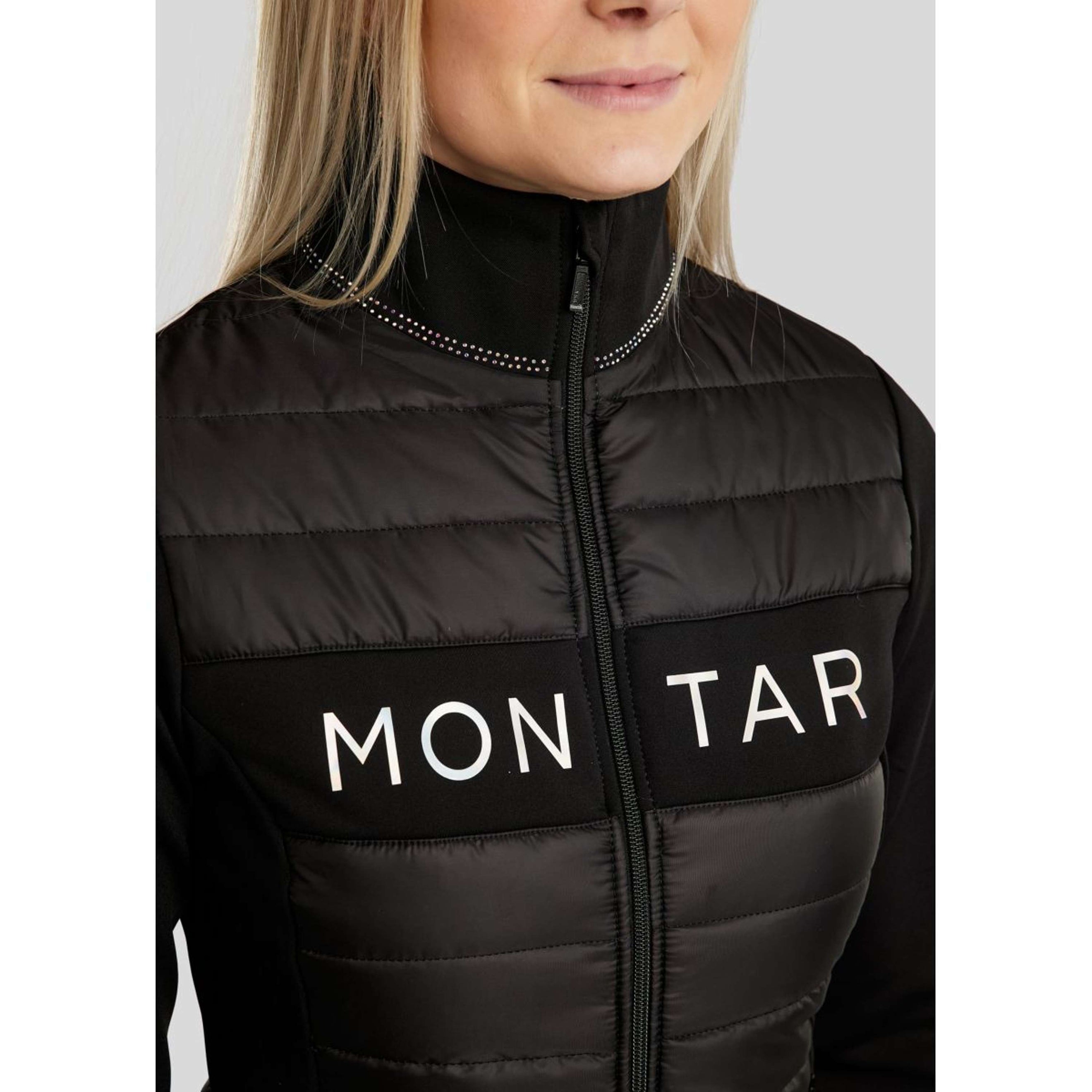 Montar Felpa con cappuccio e zip MoCha Nero Montar Felpa con cappuccio e zip MoCha Nero