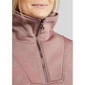 Montar Felpa con cappuccio e zip MoLara Dusty Rose