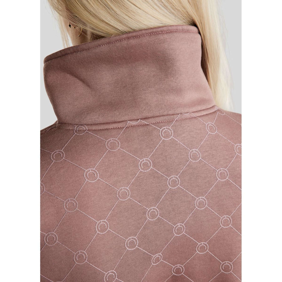Montar Felpa con cappuccio e zip MoLara Dusty Rose