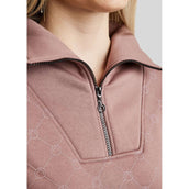 Montar Felpa con cappuccio e zip MoLara Dusty Rose