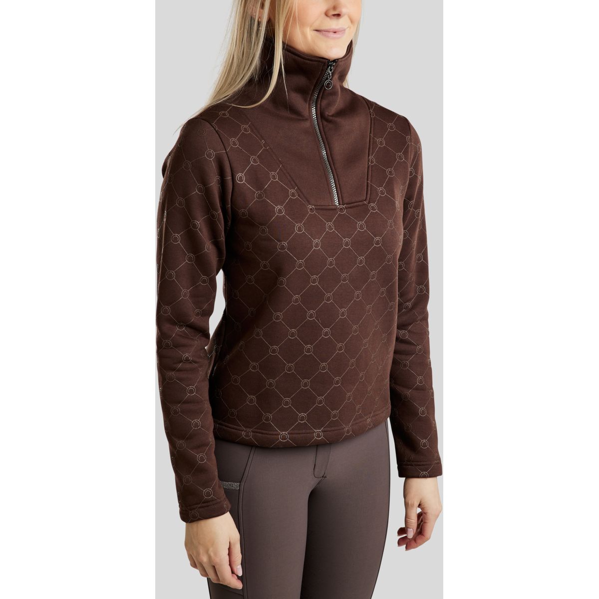 Montar Felpa con cappuccio e zip MoLara Black Peony