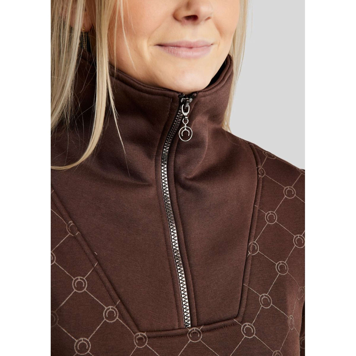 Montar Felpa con cappuccio e zip MoLara Black Peony