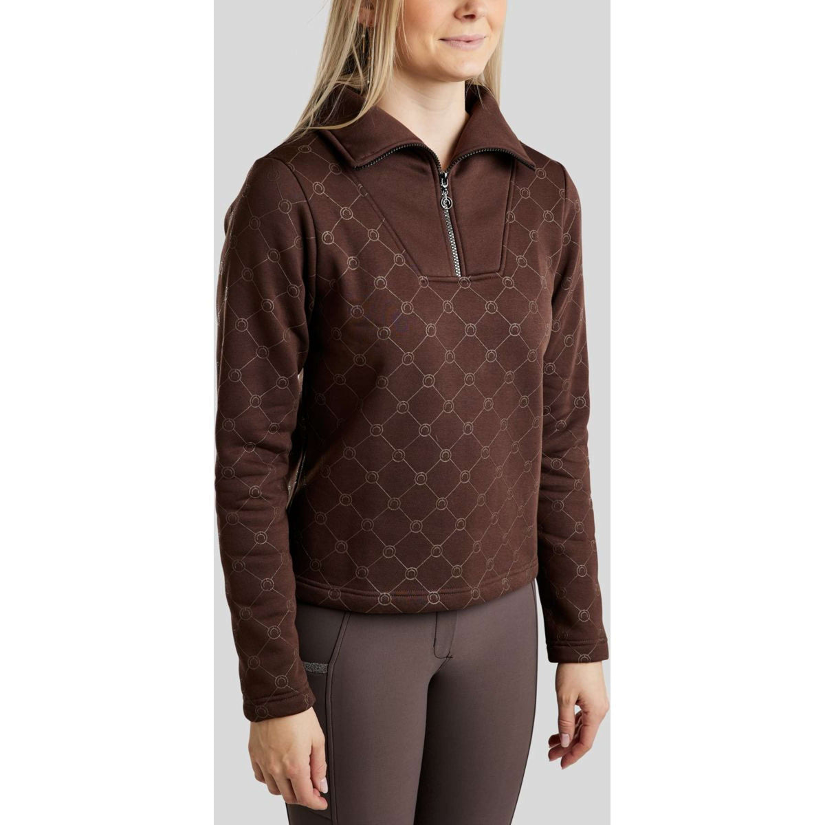 Montar Felpa con cappuccio e zip MoLara Black Peony