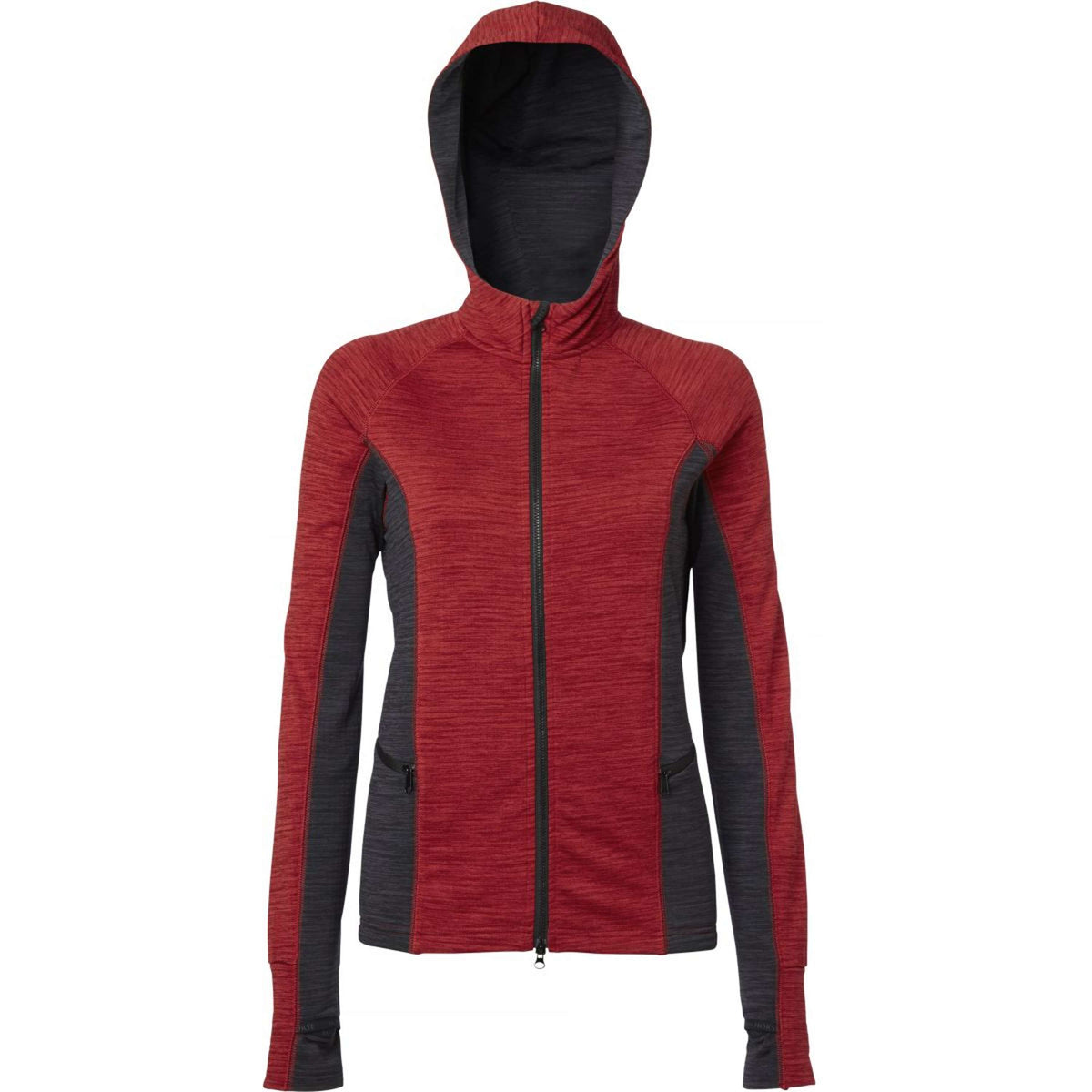 Mountain Horse Felpa con cappuccio e zip Bella Tech Fleece Rosso