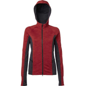 Mountain Horse Felpa con cappuccio e zip Bella Tech Fleece Rosso