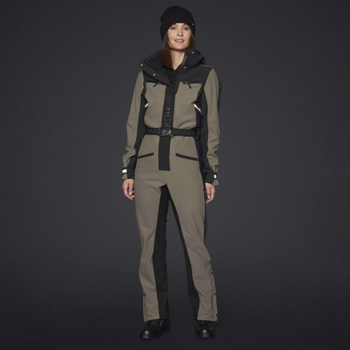 Mountain Horse Tuta da equitazione Jen Softshell Urban Taupe
