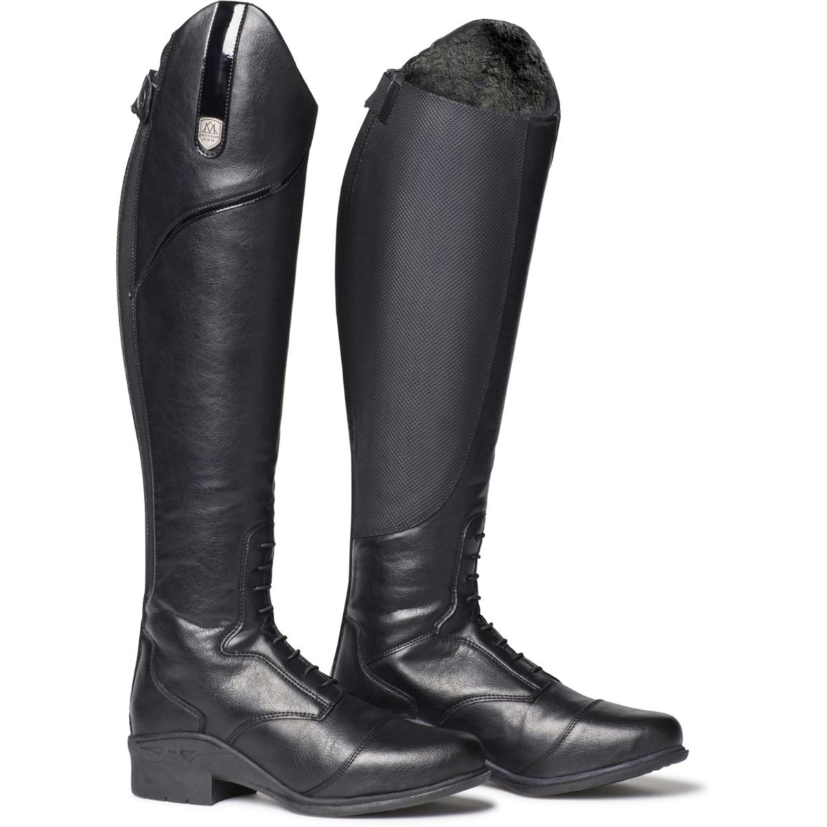 Mountain Horse Stivali da Equitazione Veganza Winter Tall Nero