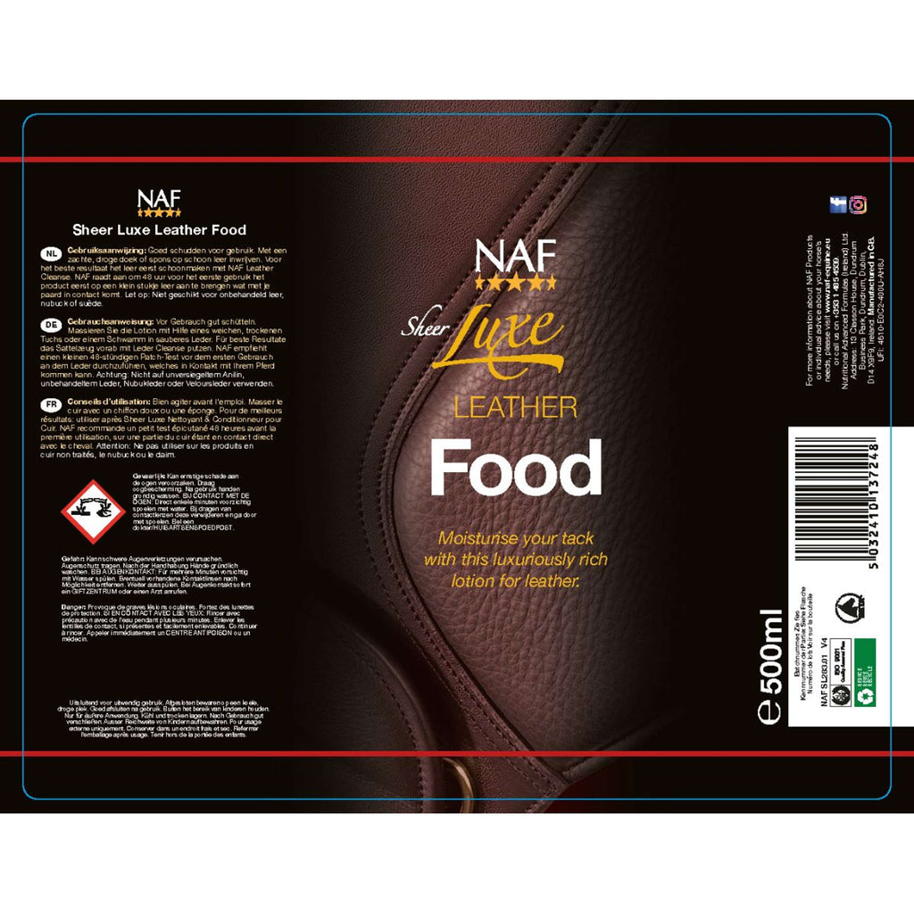 NAF Cibo in pelle pura e lussuosa