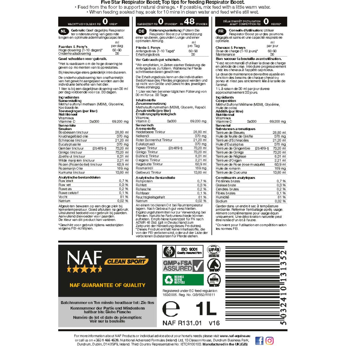 NAF Respiratore Boost