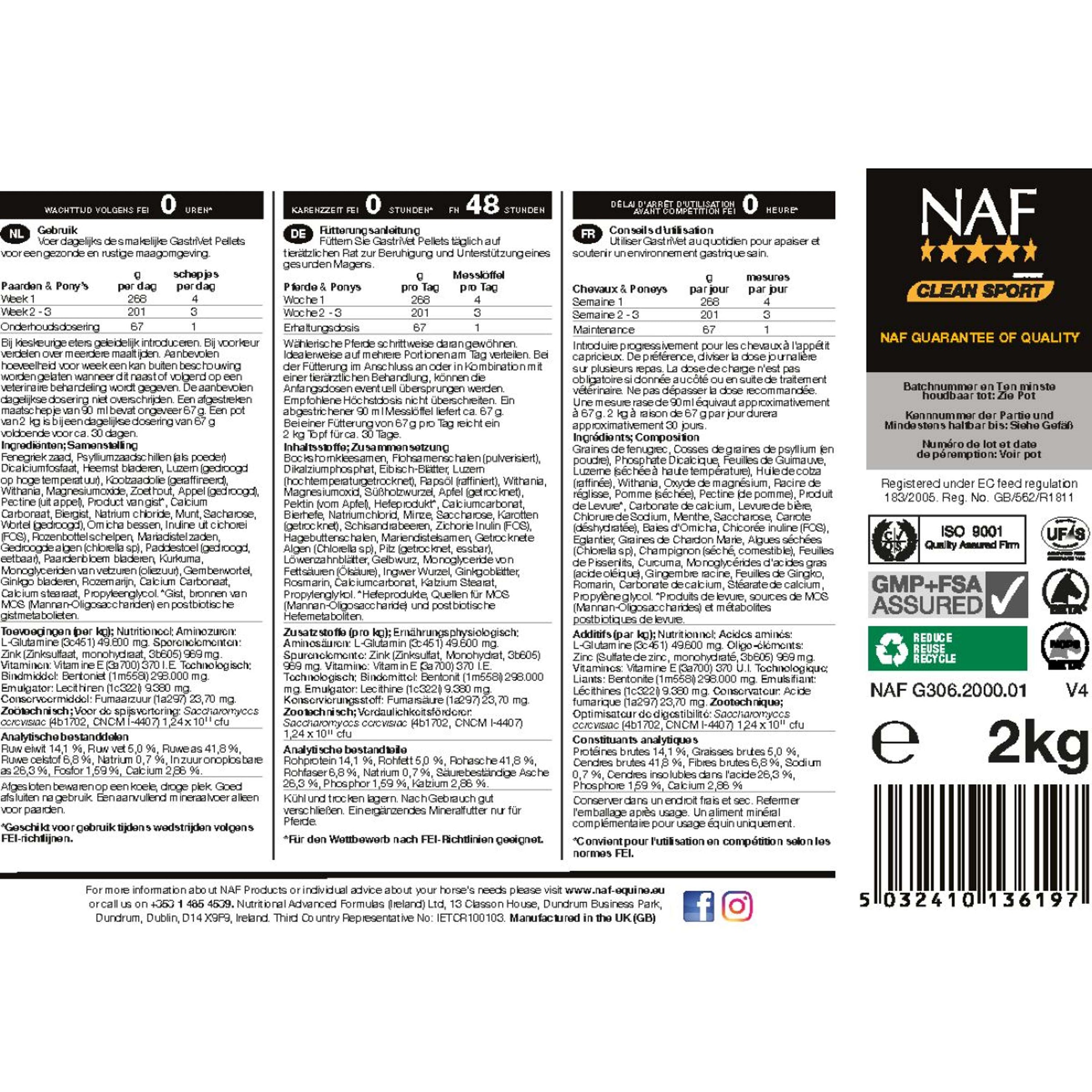 NAF GastriVet Pellets NAF GastriVet Pellets