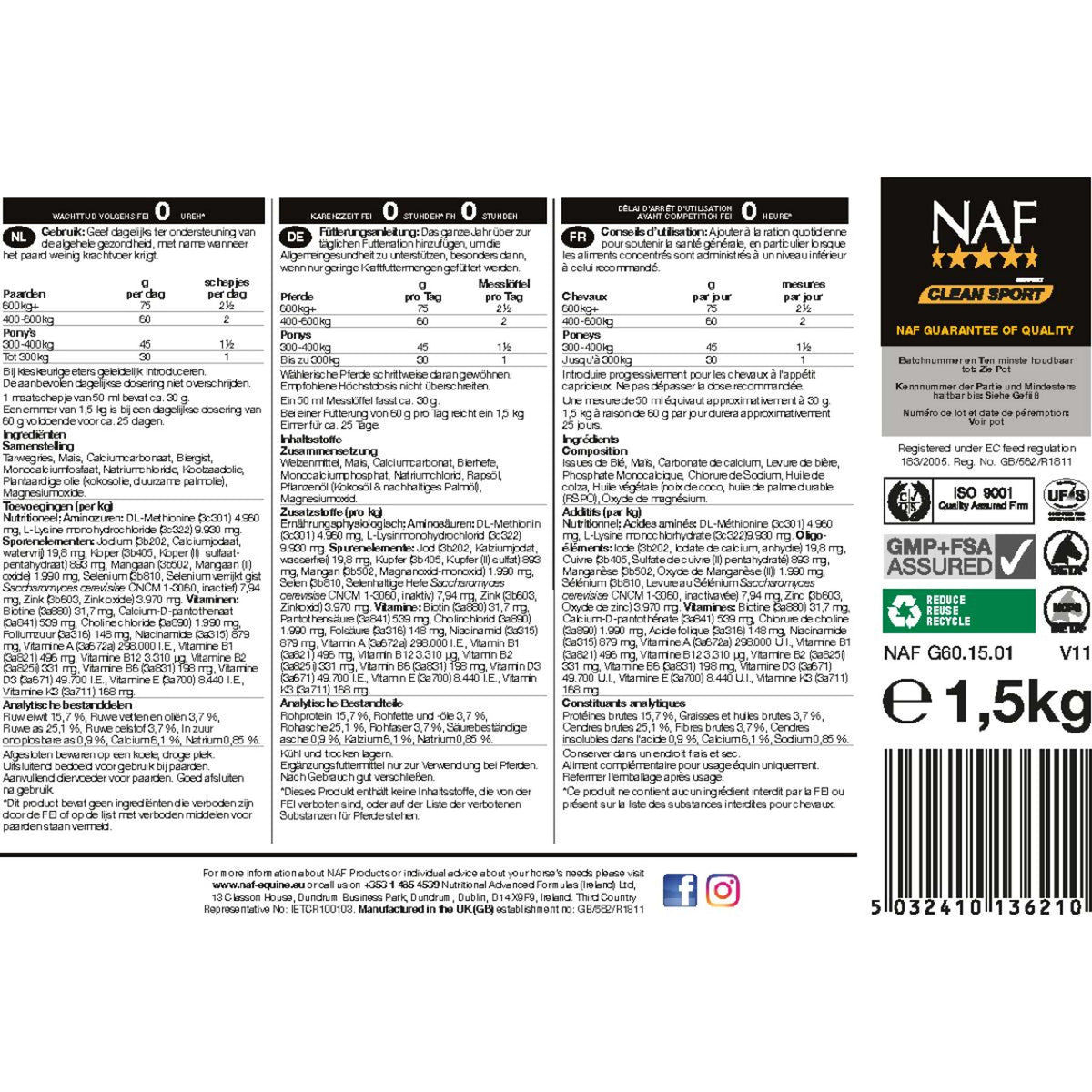 NAF Supplemento per uso generale Refill