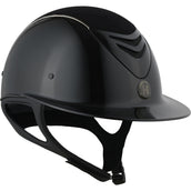 OneK Casco da equitazione Avancé Glossy Chamude Nero