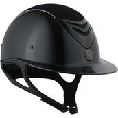 OneK Casco da equitazione Avancé Glossy Chamude Nero