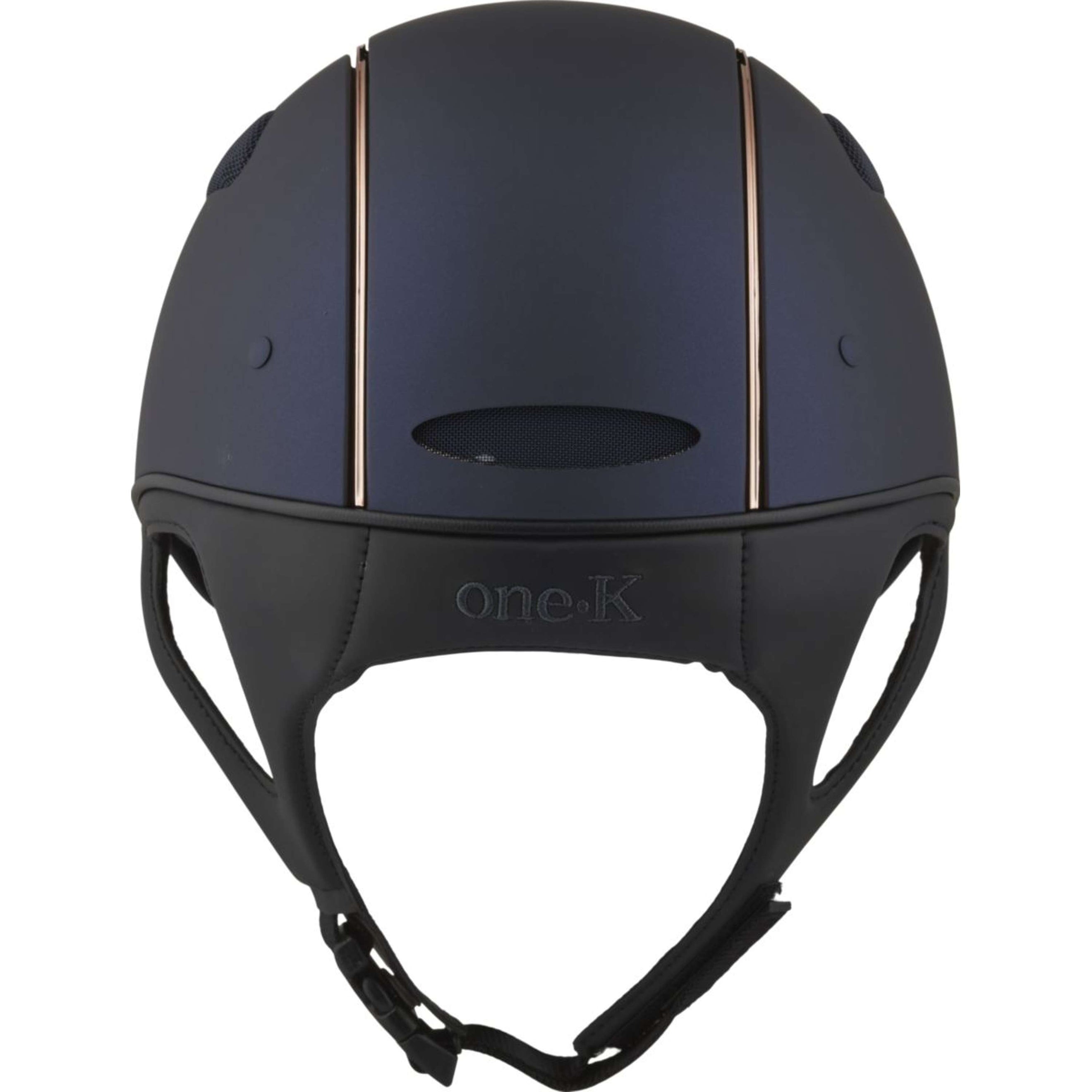 OneK Casco da equitazione Defender Pro Matt Linee Rosegold Navy OneK Casco da equitazione Defender Pro Matt Linee Rosegold Navy