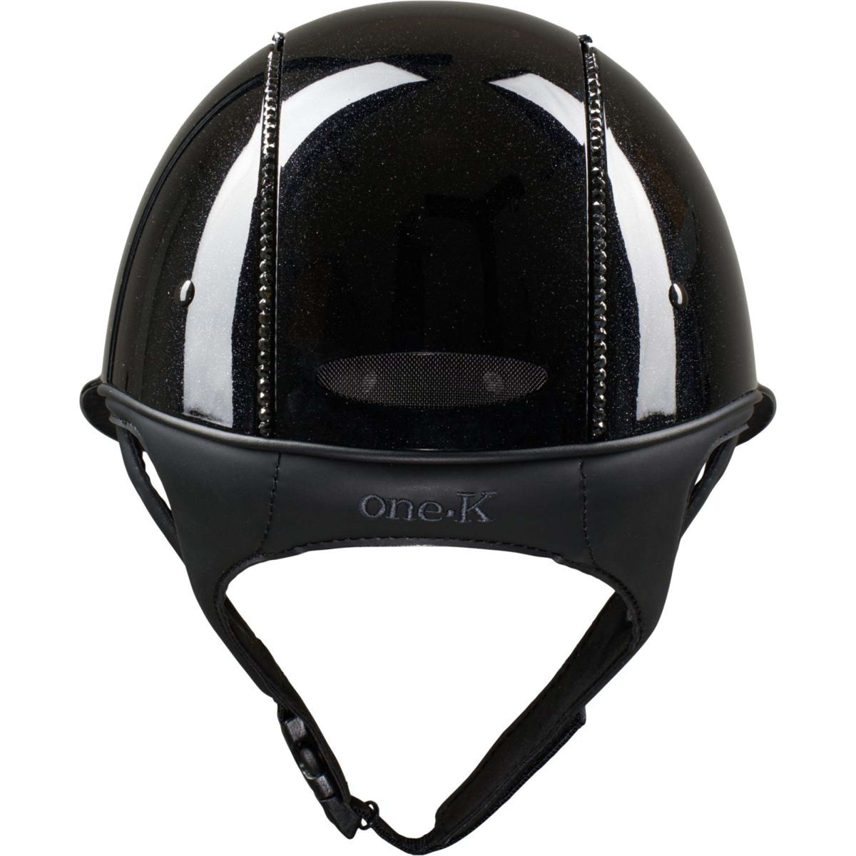 OneK Casco da equitazione Avancé Lux Shimmer Black Swarovski Nero