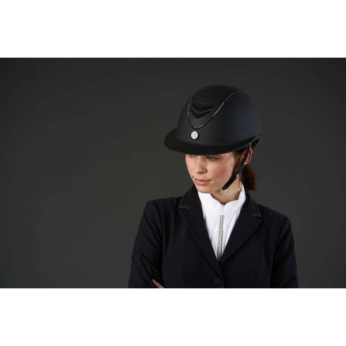 OneK Casco da equitazione Avancé Lux Matt Nero