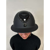 OneK Casco da equitazione Avancé Lux Matt Glossy Top Nero