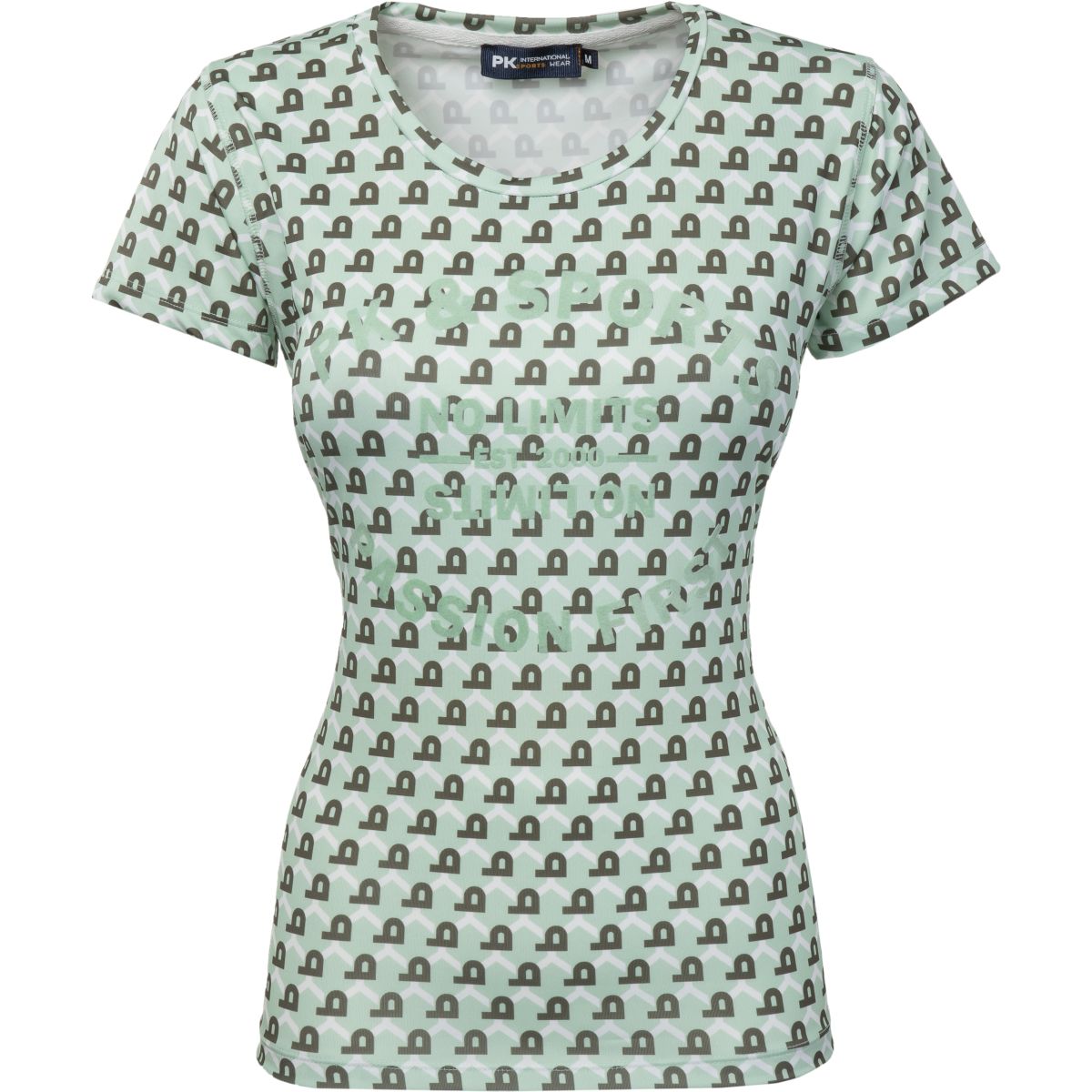 PK International Camicia da prestazione Oxford All Over Skylight
