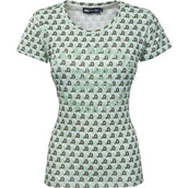 PK International Camicia da prestazione Oxford All Over Skylight
