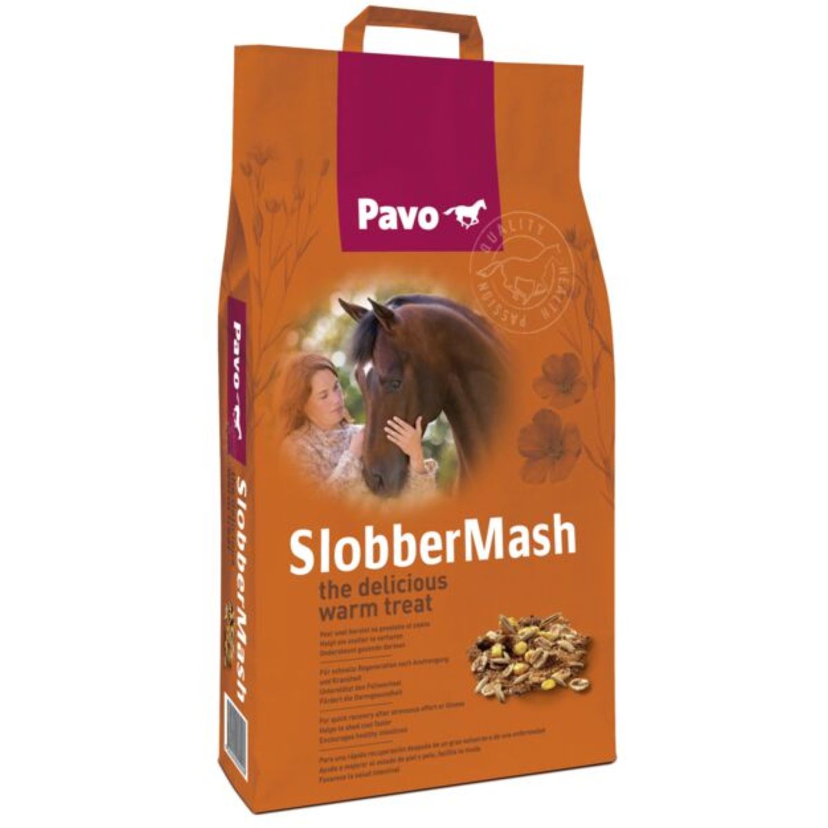 Pavo Mangime Concentrato Completo per Cavalli Slobbermash