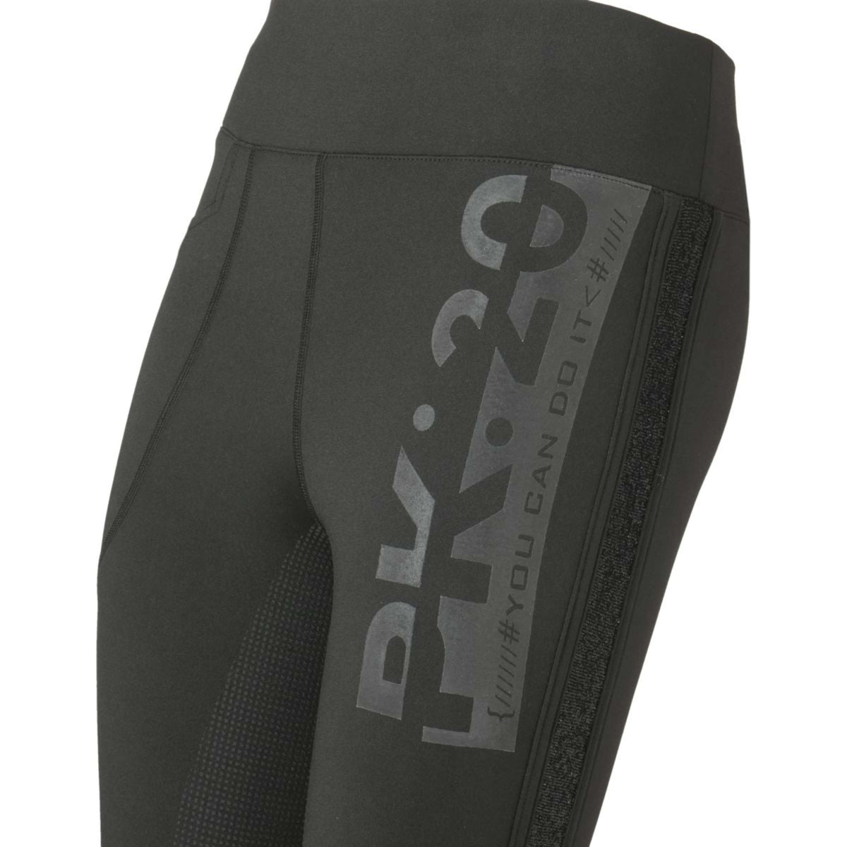 PK International Leggings da Equitazione Luxor Full Grip Onyx