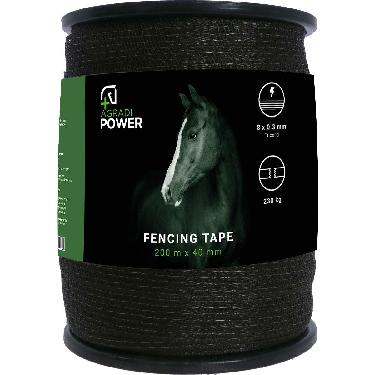 Agradi Power Nastro per Recinzione Topline Marrone