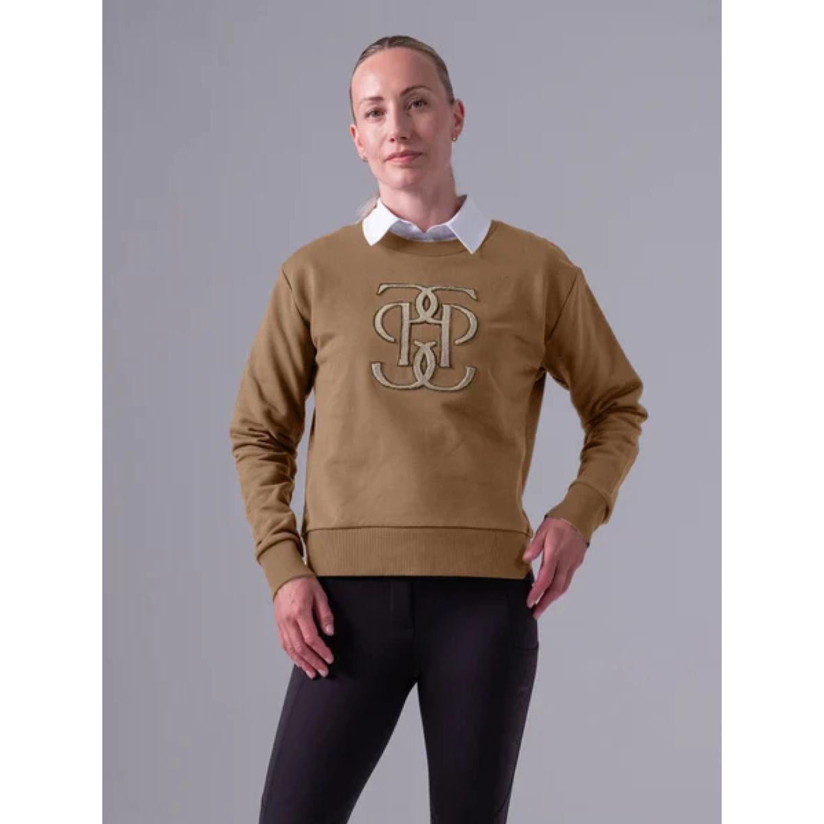 PS of Sweden Felpa Karla Monogram Camel