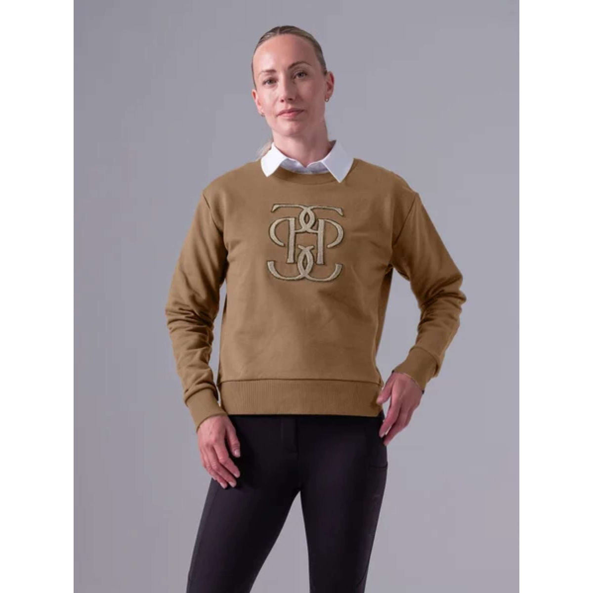 PS of Sweden Felpa Karla Monogram Camel