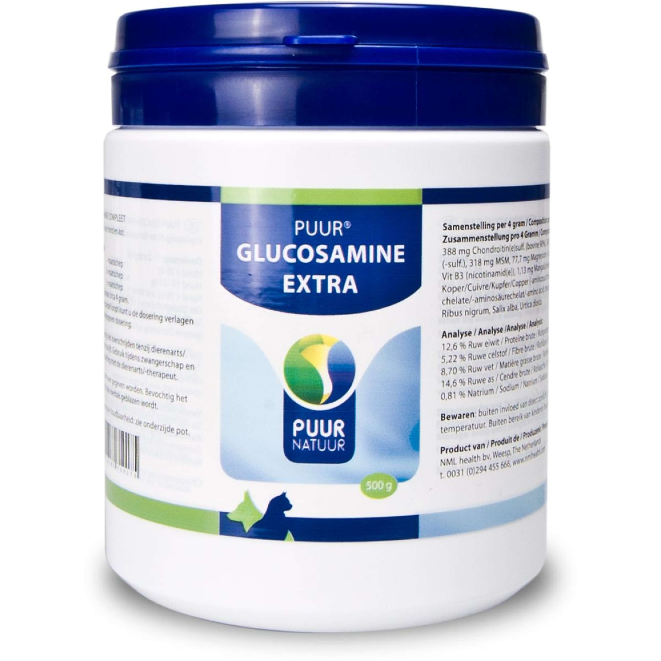 Puur Natuur Glucosamina Extra / Completa Cane e gatto Puur Natuur Glucosamina Extra / Completa Cane e gatto