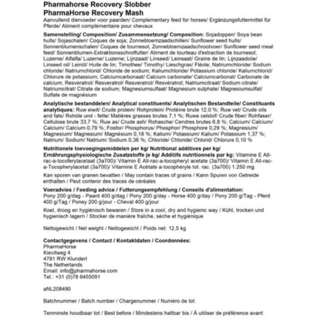 PharmaHorse Mangime umido Recovery