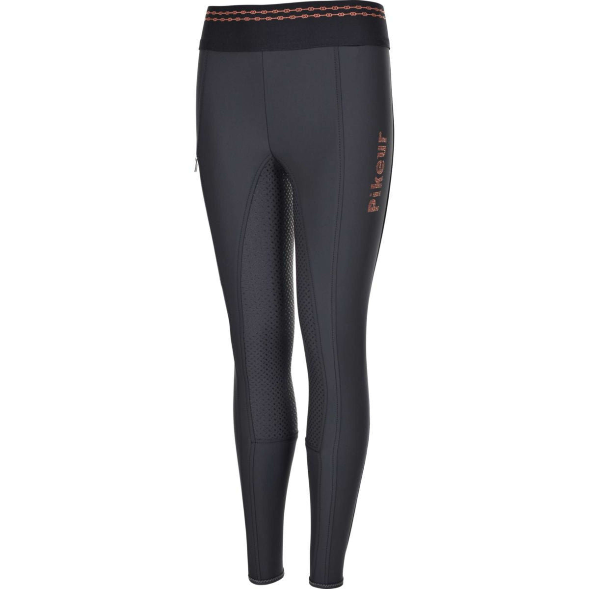 Pikeur Leggings da Equitazione IDA Athleisure FG Bambini Dark Shadow/Rosegold