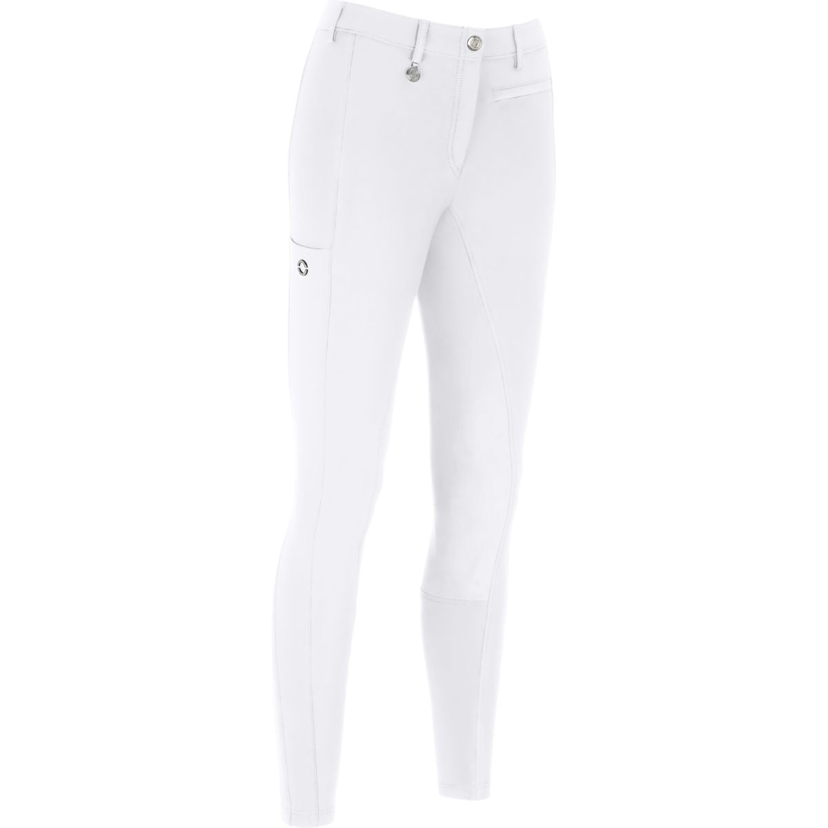 Pikeur Pantaloni da Equitazione New Lugana McCrown Full Grip Midwaist Bianco