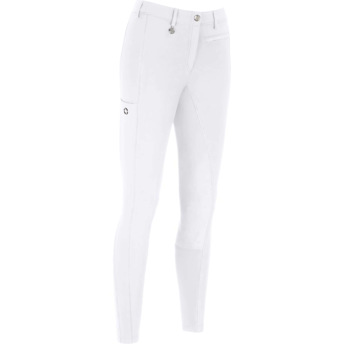 Pikeur Pantaloni da Equitazione New Lugana McCrown Full Grip Midwaist Bianco
