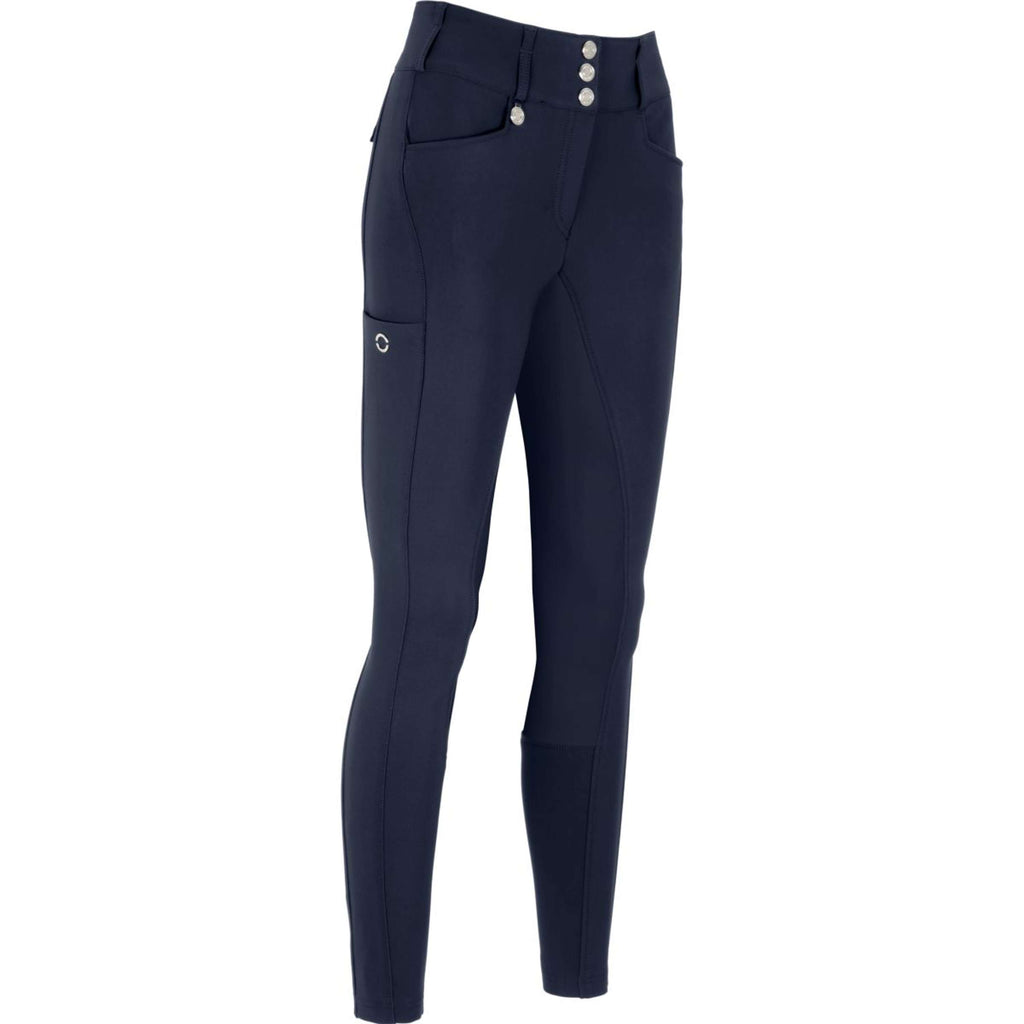 Pikeur Calzoni New Candela Fondo in Pelle Night Blue