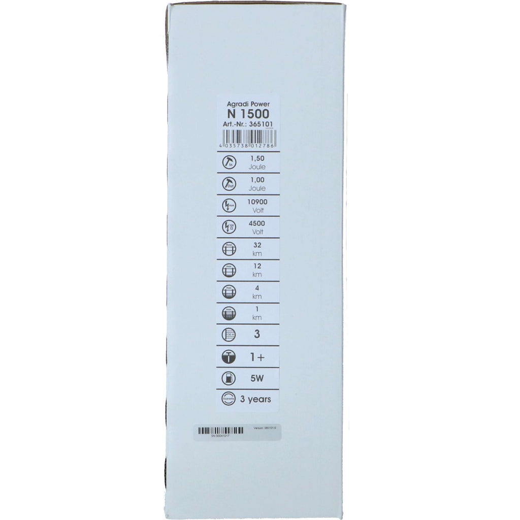Agradi Power Dispositivo per recinzioni elettriche Agradi Power N1500 1,5 Joule Verde scuro
