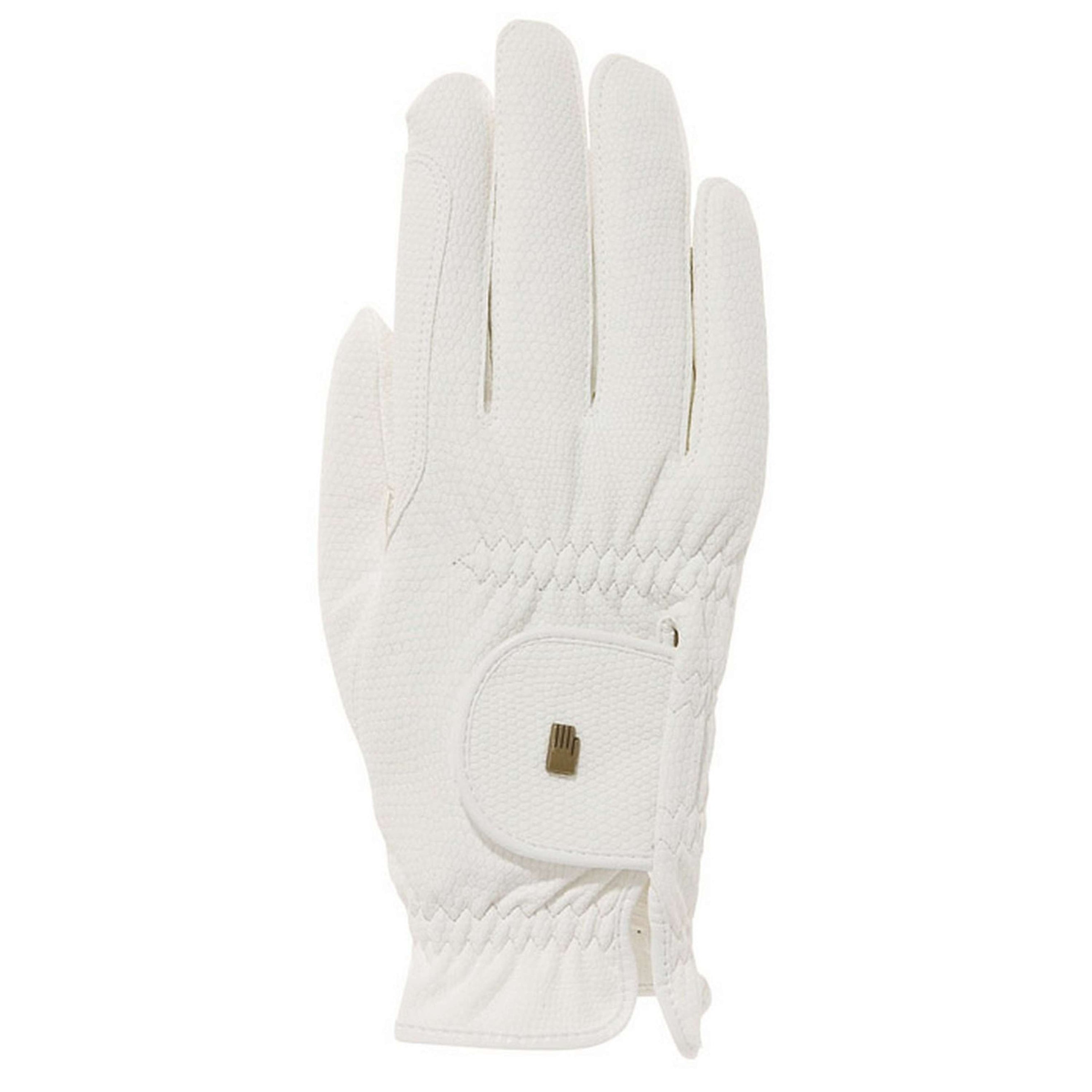 Roeckl Guanti da Equitazione Roeck-Grip Winter Bianco