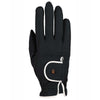 Roeckl Guanti da Equitazione Lona Roeck-Grip Lining Nero/Bianco