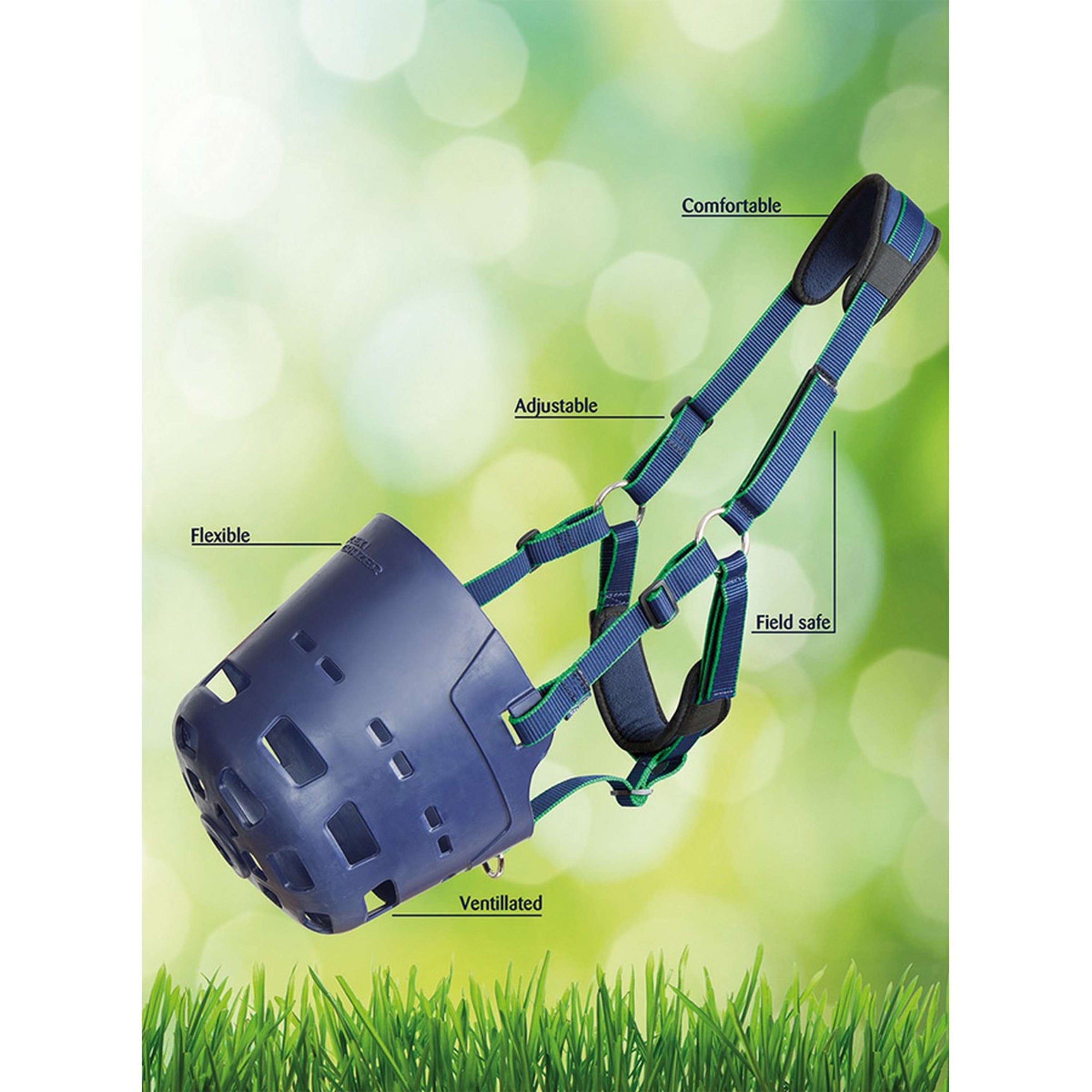 Flexi-Grazer by Shires Museruola Blu scuro Flexi-Grazer by Shires Museruola Blu scuro