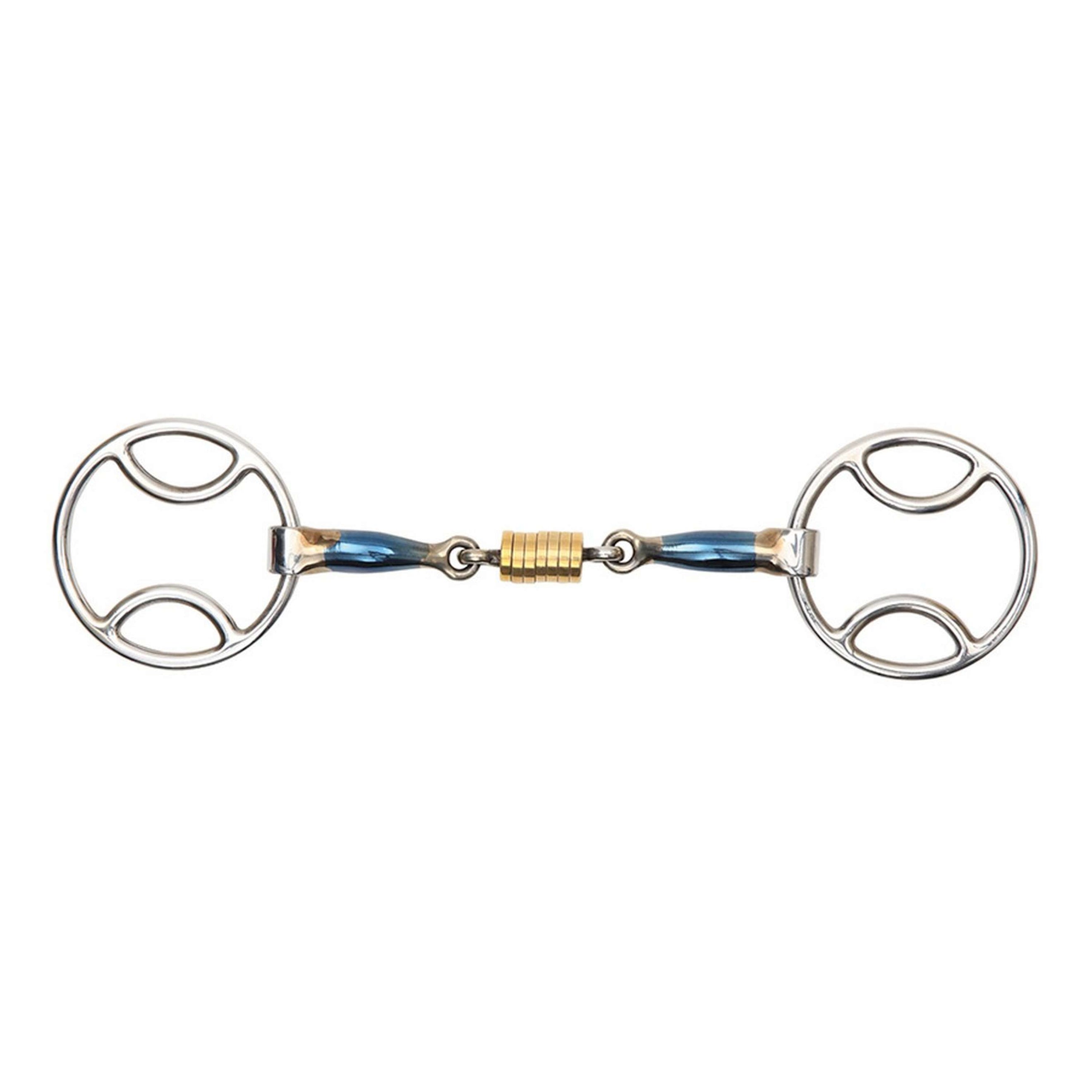 Shires Sweet Iron Bevel con Fibbia a Rullo Ferro dolce blu Shires Sweet Iron Bevel con Fibbia a Rullo Ferro dolce blu