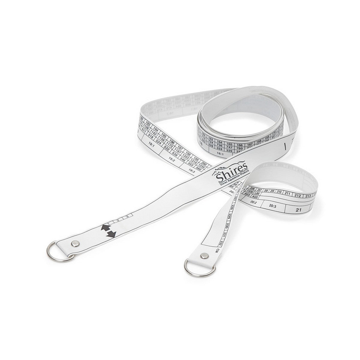 Shires Fascia per Pesi Cavalli e Pony Bianco