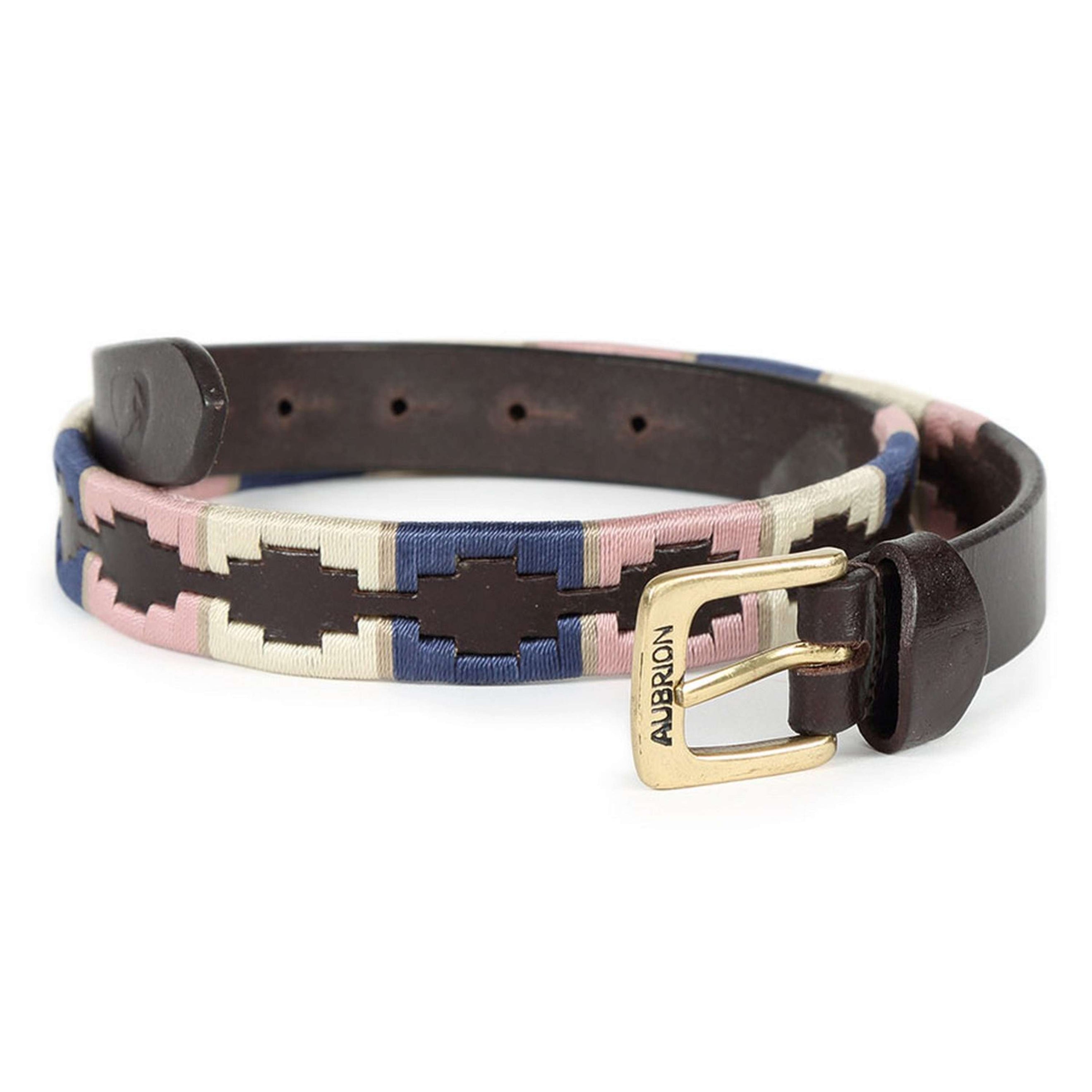 Aubrion by Shires Cintura Polo Blu marino/Rosa/Naturale
