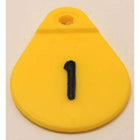 Armosa Targhetta Collo 1-25 Giallo