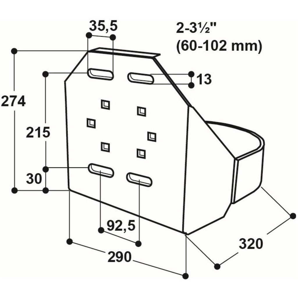 Suevia Protezione per abbeveratoio Modello 12P 25R