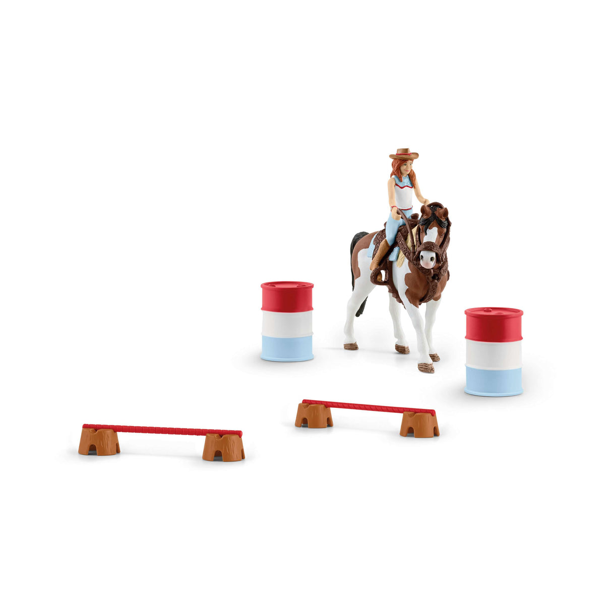 Schleich Set da gioco Horse Club Hannahs Western Rijset Marrone/Bianco