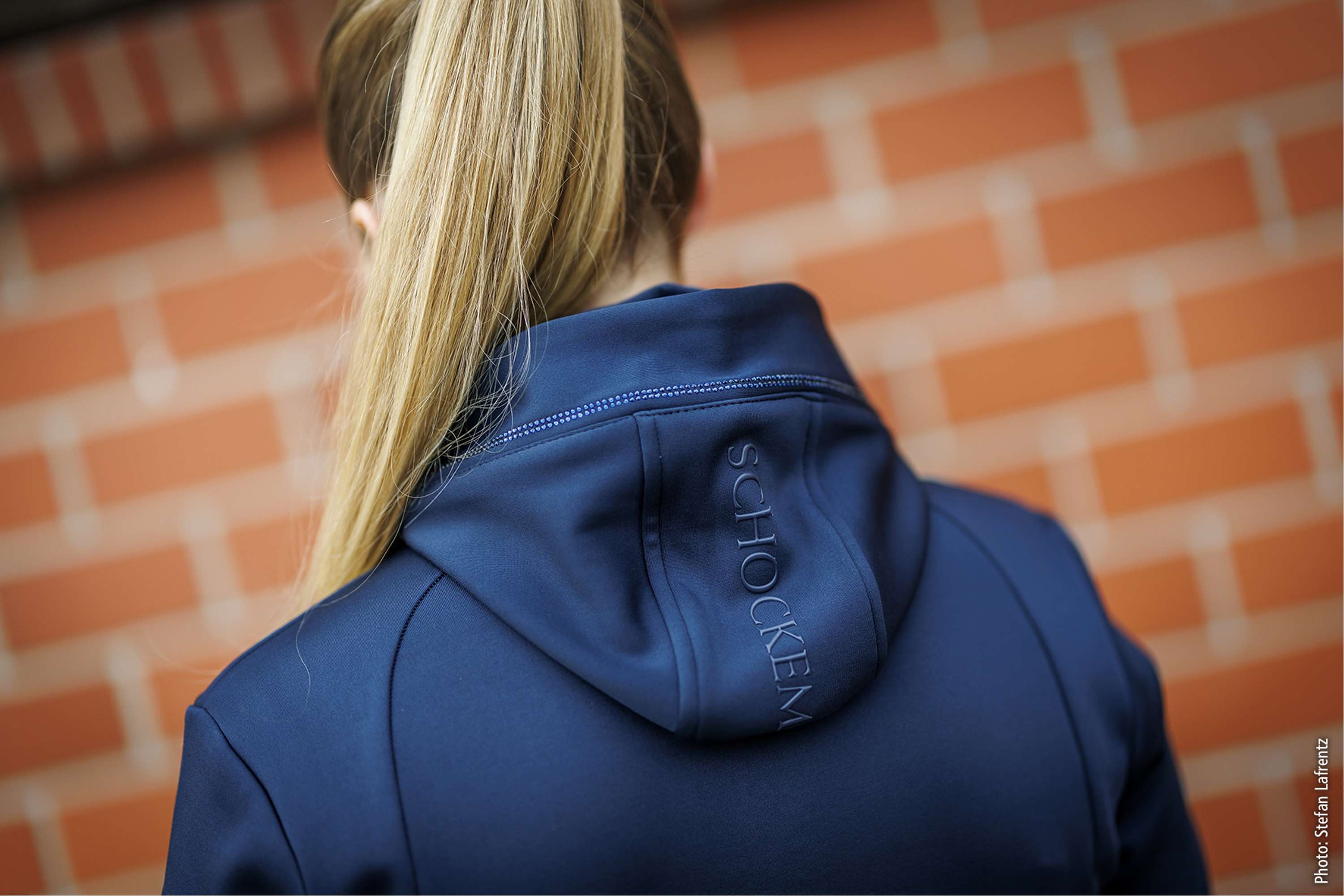 Schockemöhle Felpa con cappuccio e zip SPSophie Marina oscura